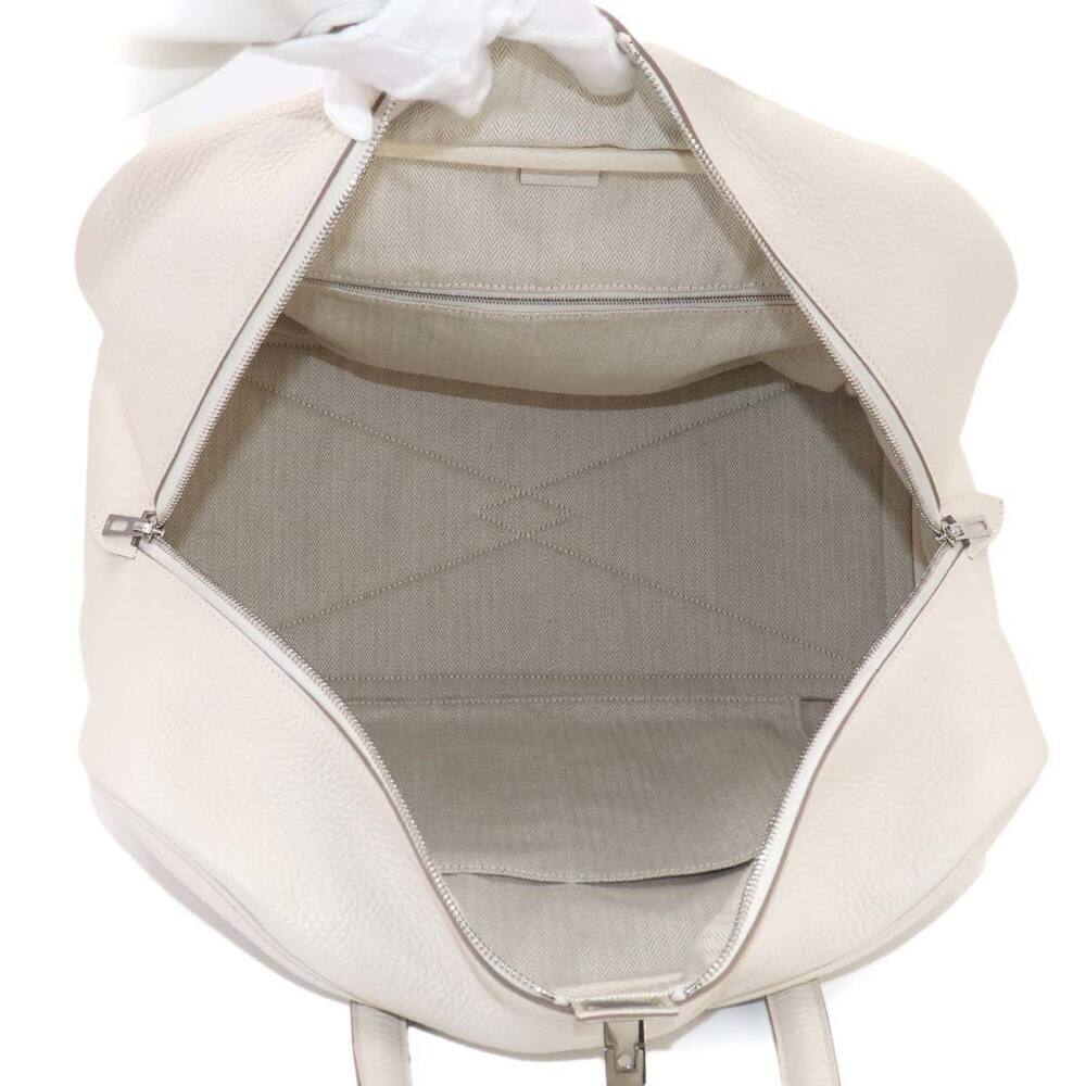 Victoria 43 Hermes HERMES Handbag Taurillon Clemence Leather Craie Silver Har... - Picture 7 of 9